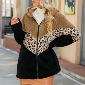 Black Leopard Color Block Jacket